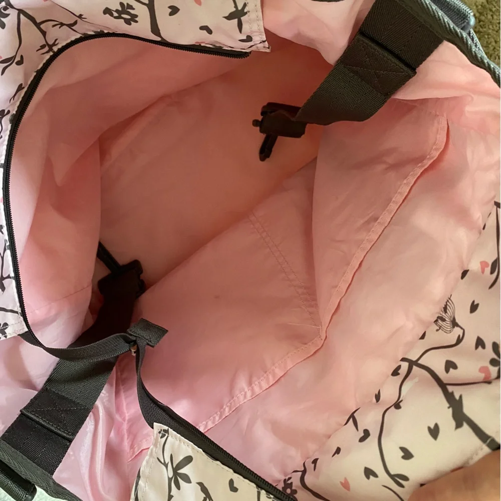 LeSportsac Pink Ryan Diaper Bag & Travel Tote / Weekender
